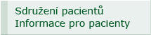 Pacientské sdružení, informace pro pacienty